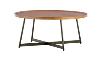 Niklaus Round Walnut Coffee Table 2